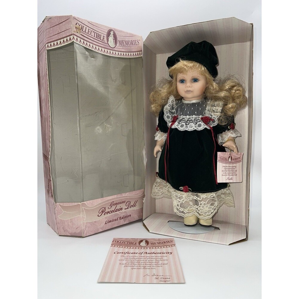 VTG Limited Edition Collectible Memories Porcelain Doll "Noelle" NIB